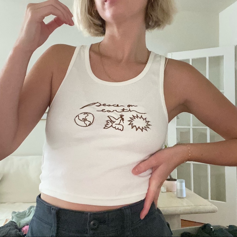 Palo Santos Studio Cream Tank - XS